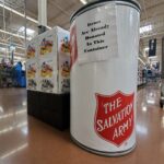 stuff the bus salvation army barrels at WalMart